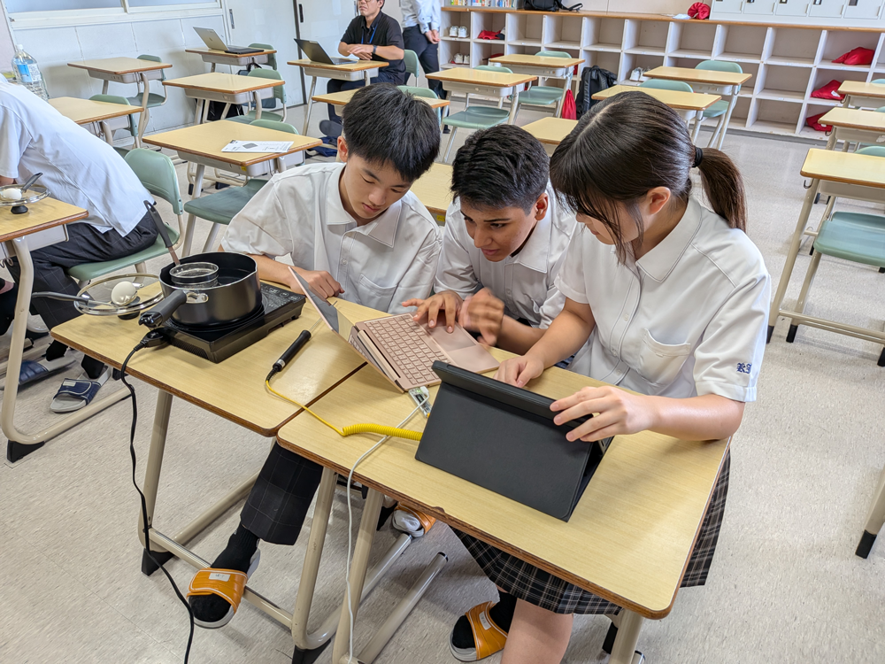 実験準備・機材確認の様子