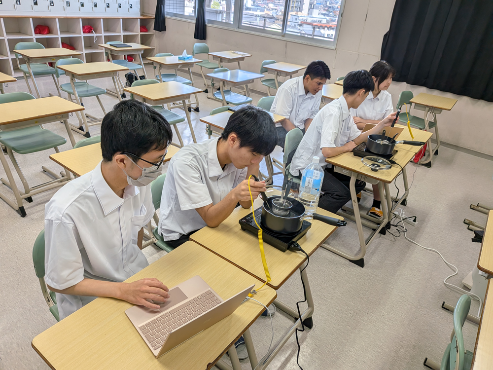 センサーでの温度計測